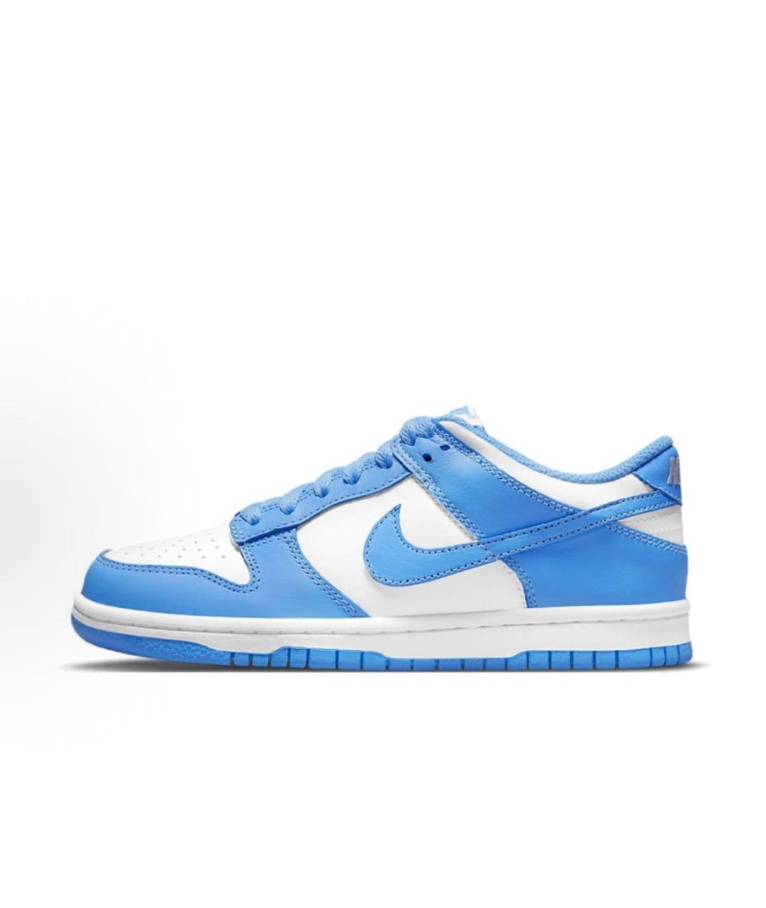 NIKE Голубые кожаные кроссовки, фото 5