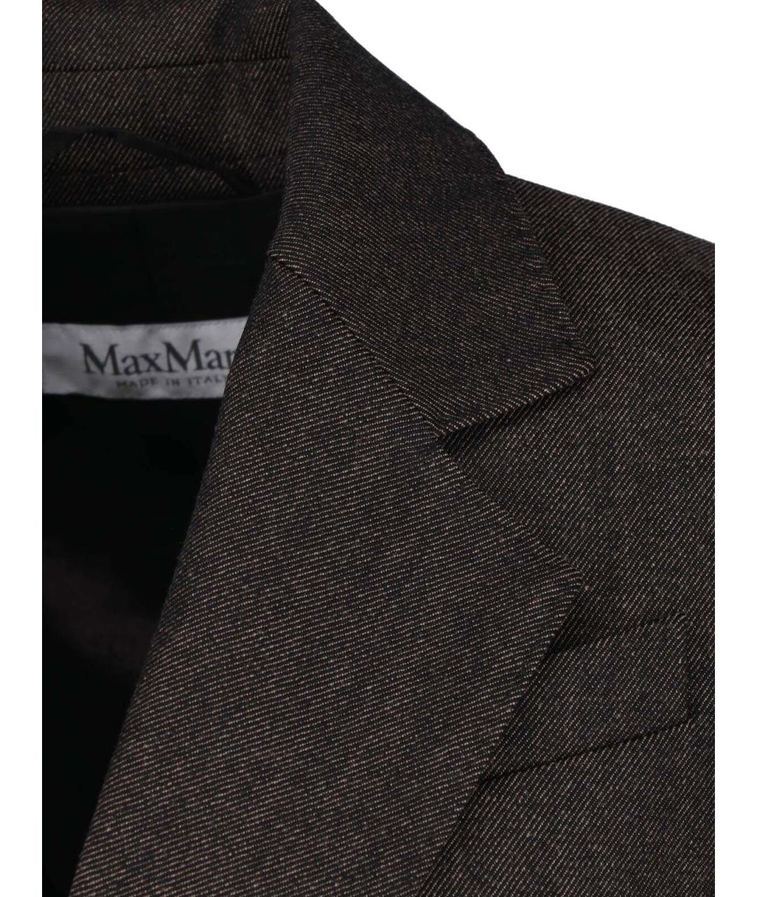 MAX MARA Коричневый шерстяной жакет/пиджак, фото 5