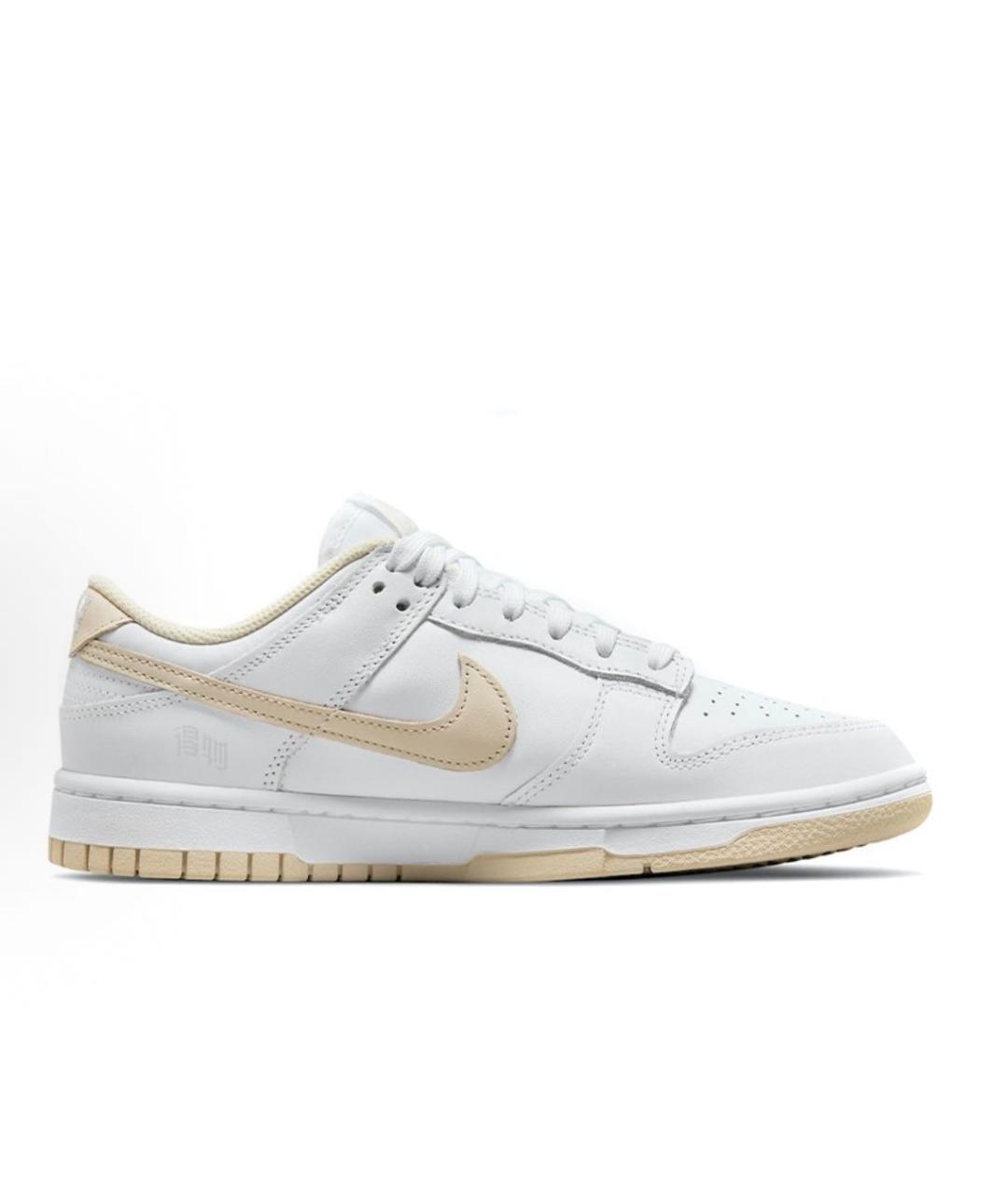 NIKE Бежевые кожаные кроссовки, фото 2