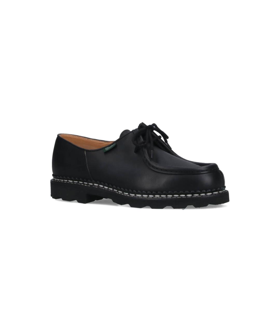 PARABOOT Черные кожаные низкие ботинки, фото 2
