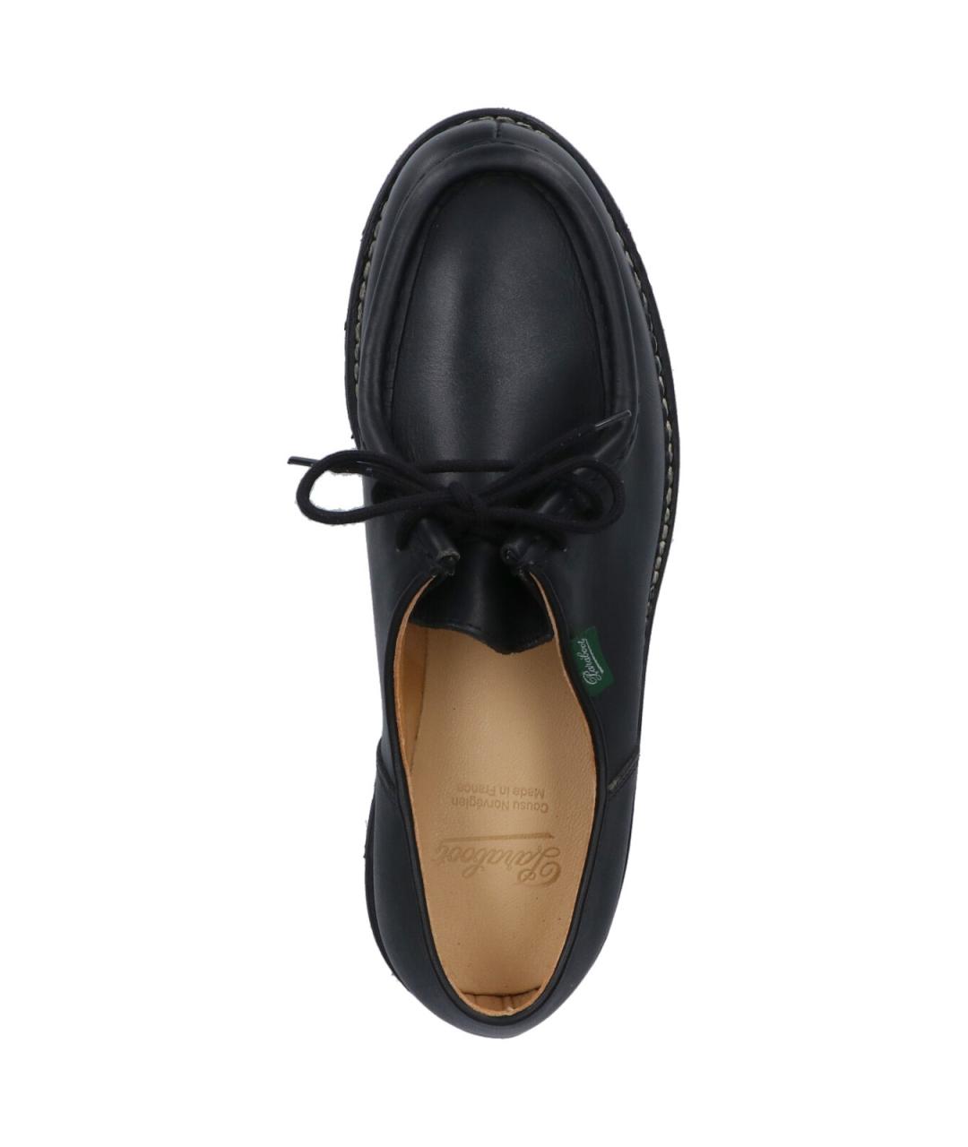 PARABOOT Черные кожаные низкие ботинки, фото 5