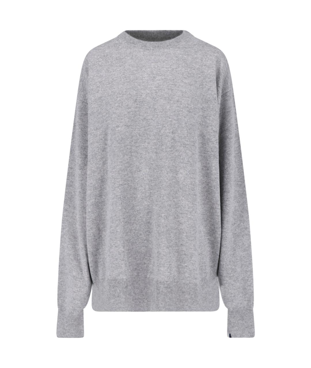 EXTREME CASHMERE Серый кашемировый джемпер / свитер, фото 1