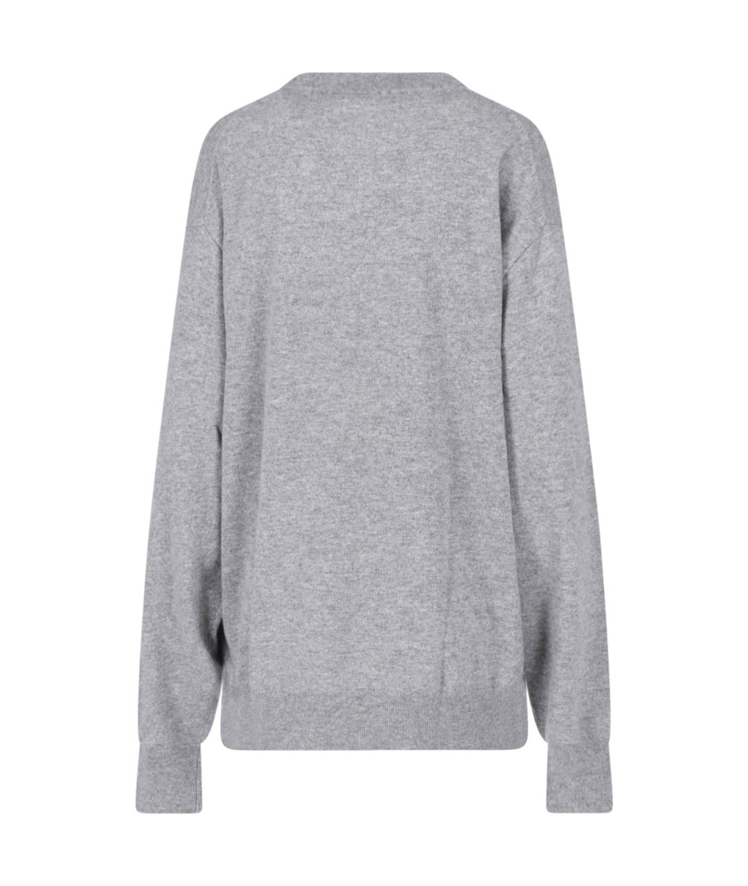 EXTREME CASHMERE Серый кашемировый джемпер / свитер, фото 2