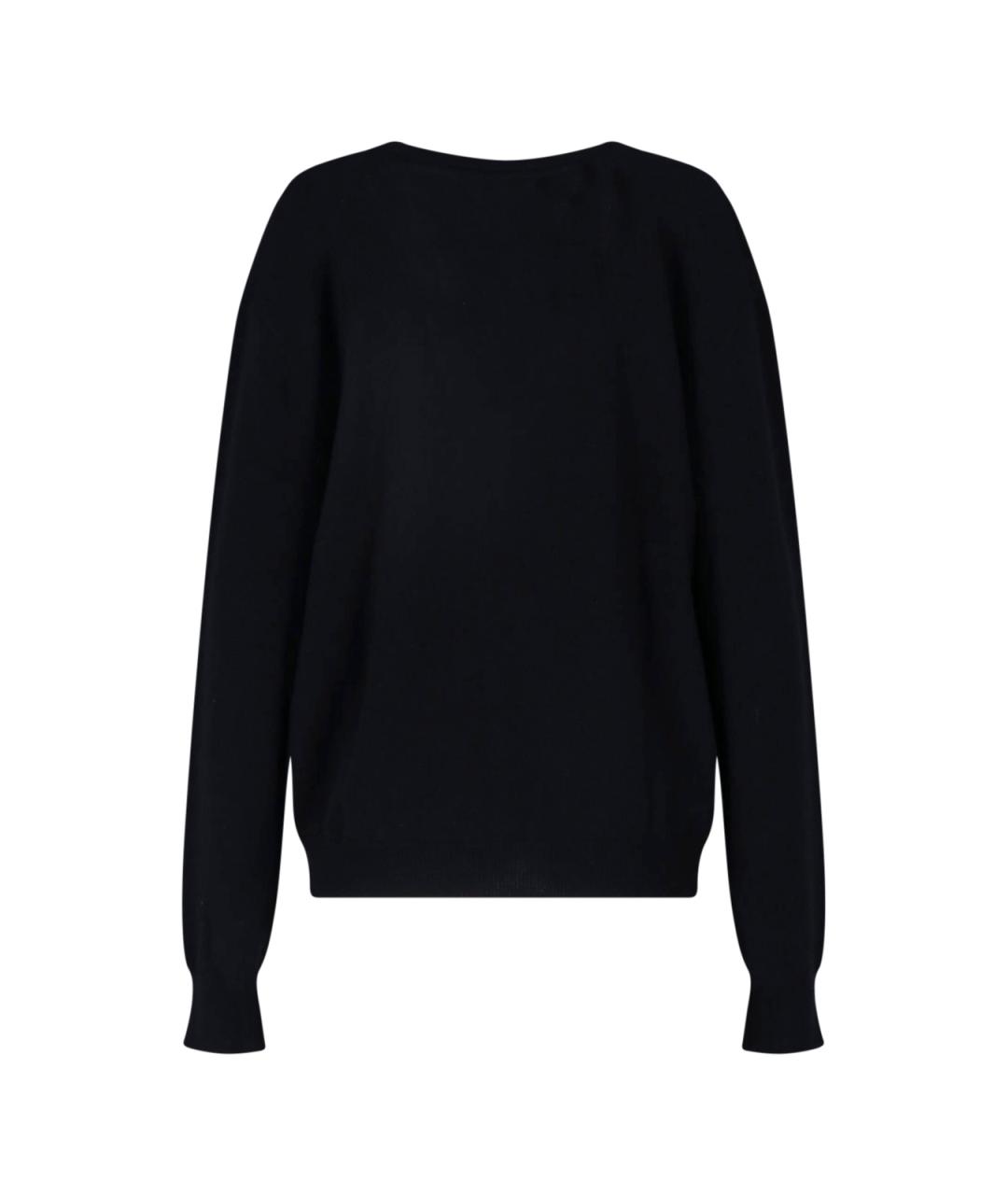 EXTREME CASHMERE Черный кашемировый джемпер / свитер, фото 2