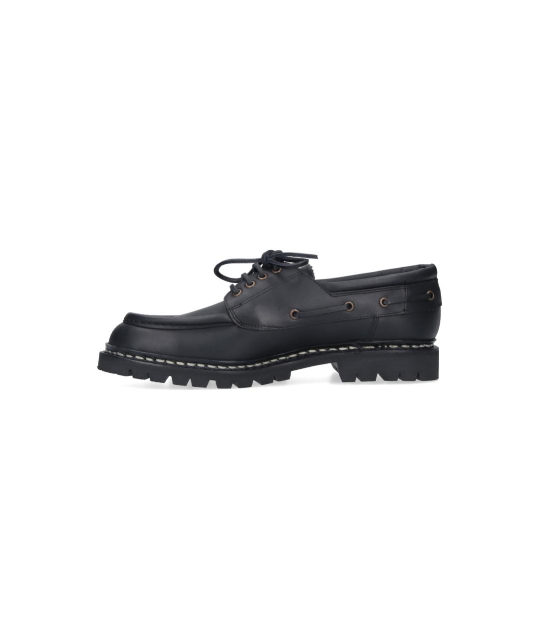 PARABOOT Черные кожаные низкие ботинки, фото 3
