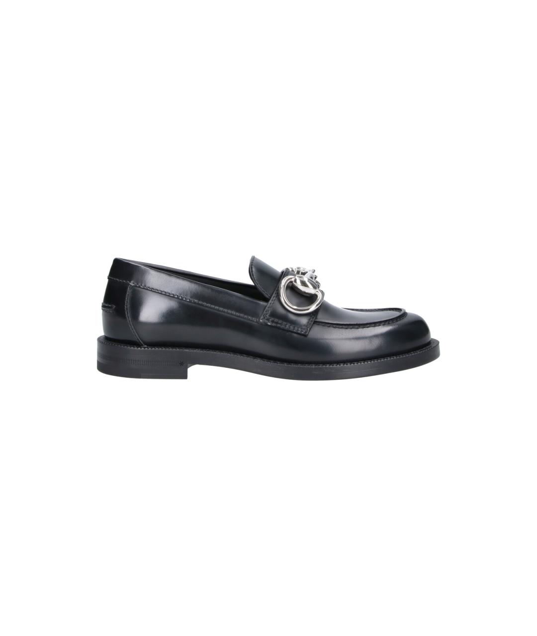 GUCCI Черные кожаные лоферы, фото 1