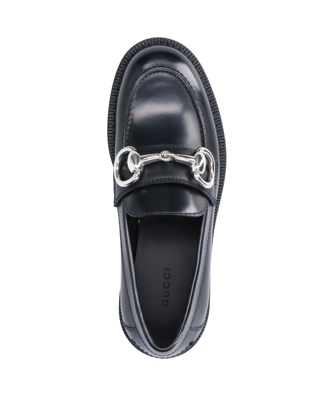 GUCCI Черные кожаные лоферы, фото 5