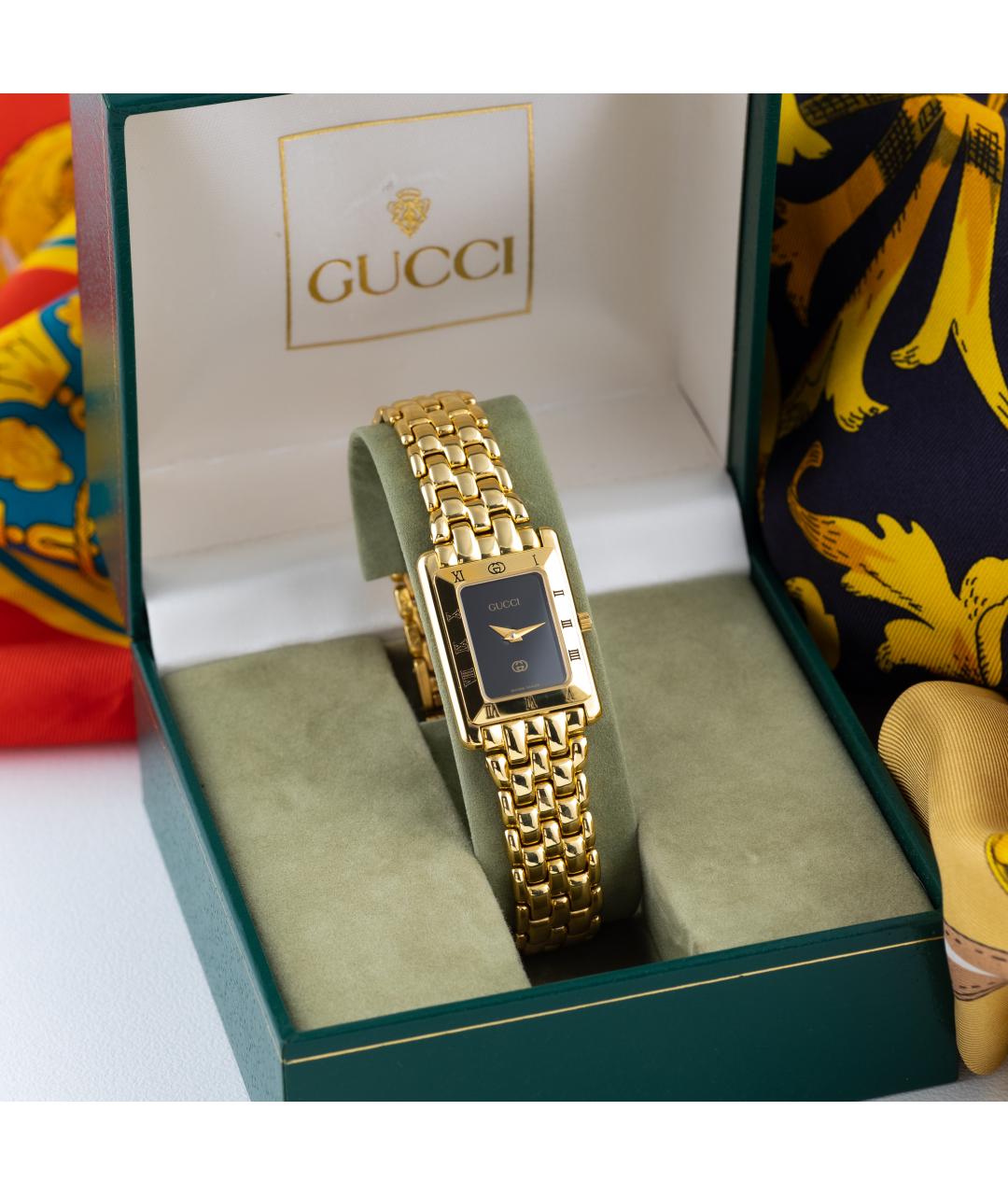 GUCCI Золотые позолоченные часы, фото 8