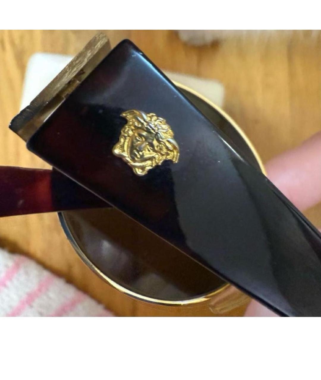 VERSACE Коричневые солнцезащитные очки, фото 5