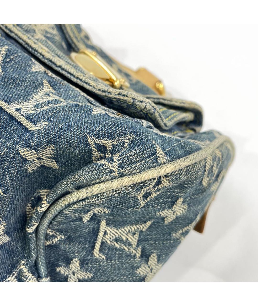 LOUIS VUITTON Синяя деним дорожная/спортивная сумка, фото 8