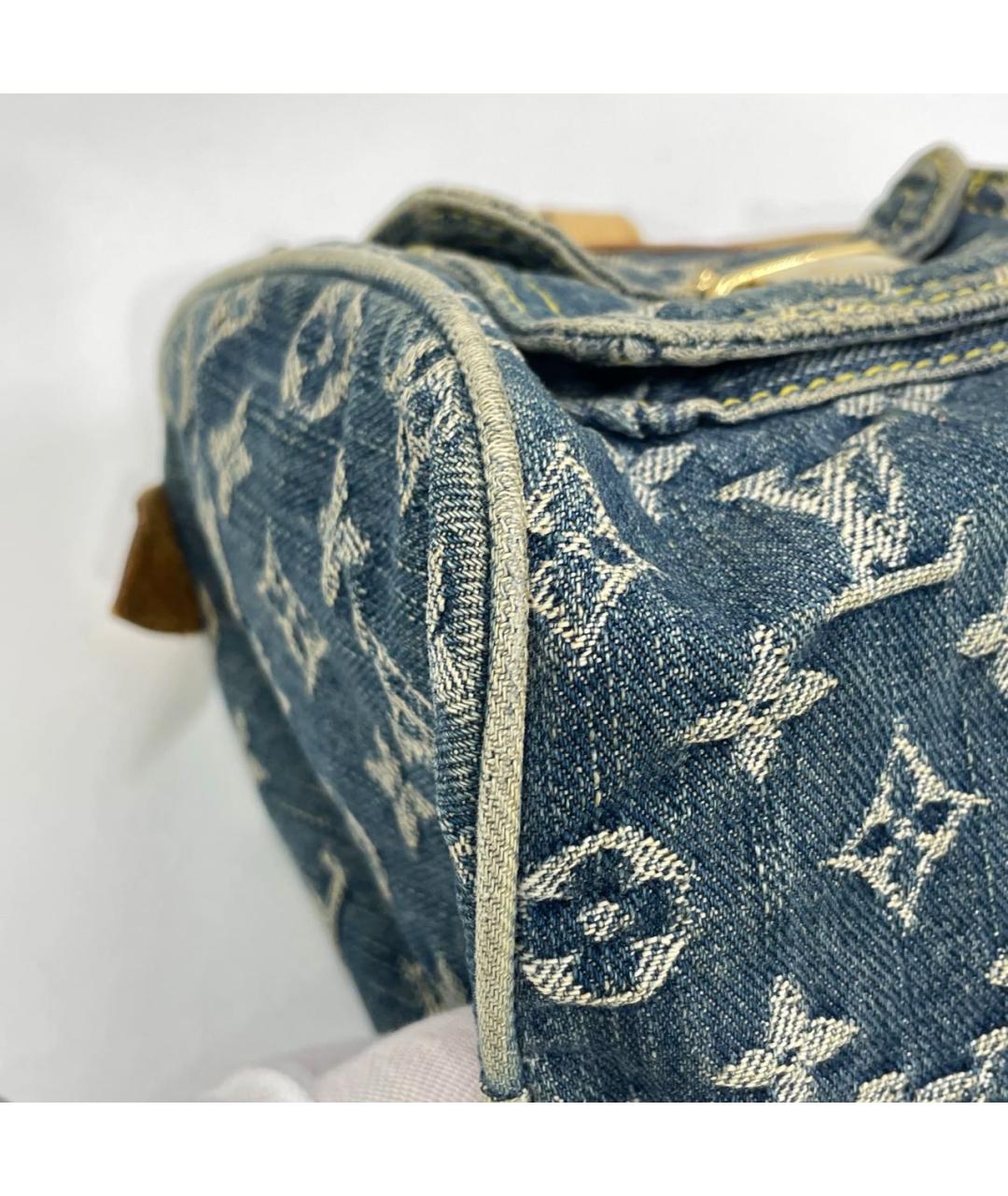 LOUIS VUITTON Синяя деним дорожная/спортивная сумка, фото 7