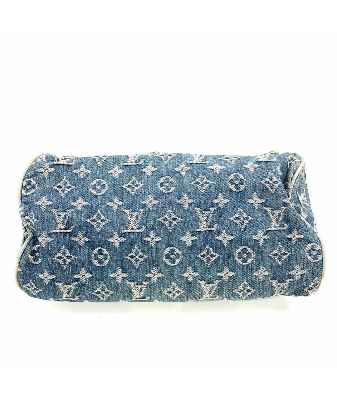 LOUIS VUITTON Синяя деним дорожная/спортивная сумка, фото 3