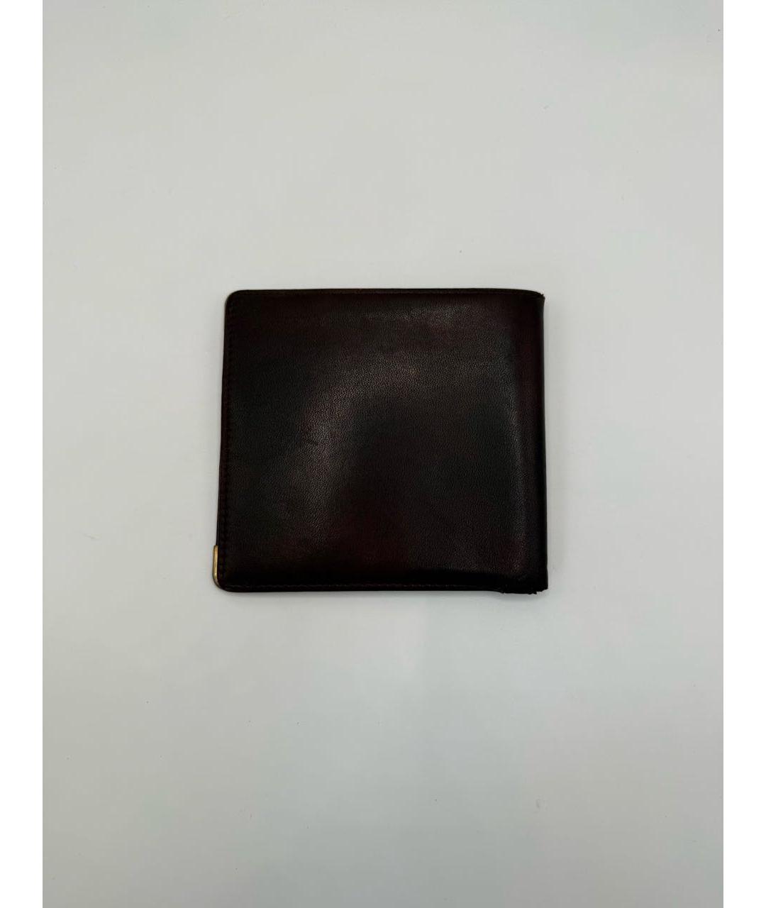 CARTIER Бордовый кожаный кошелек, фото 2