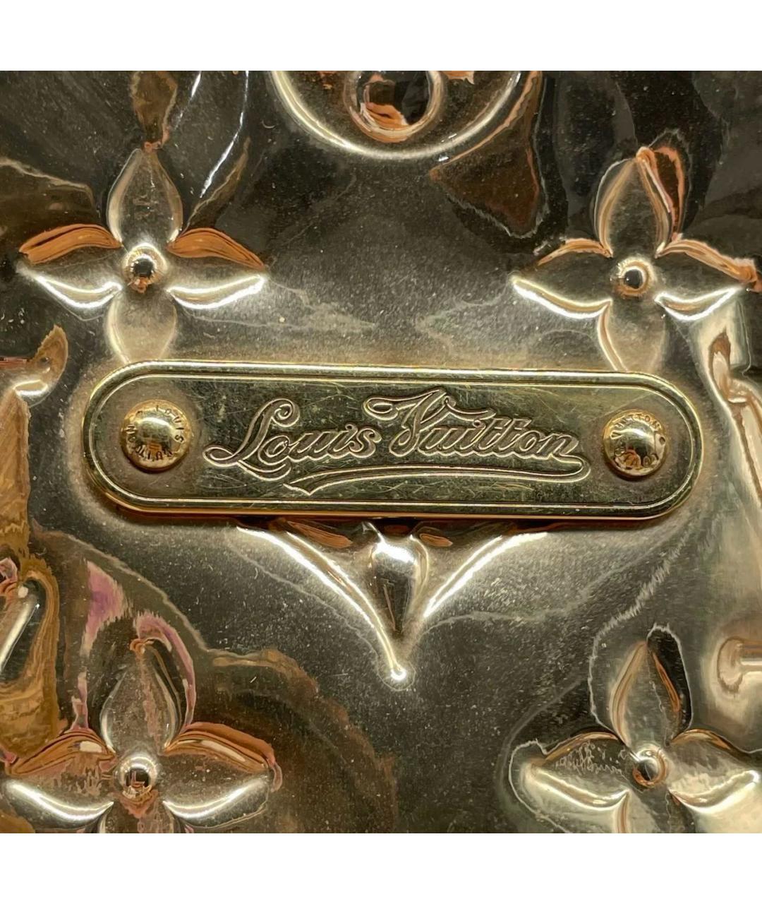 LOUIS VUITTON Золотая кожаная сумка тоут, фото 6
