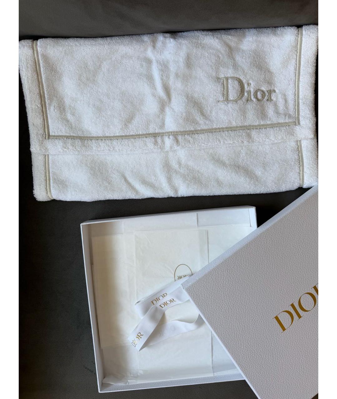 CHRISTIAN DIOR Белое хлопковое полотенце, фото 3