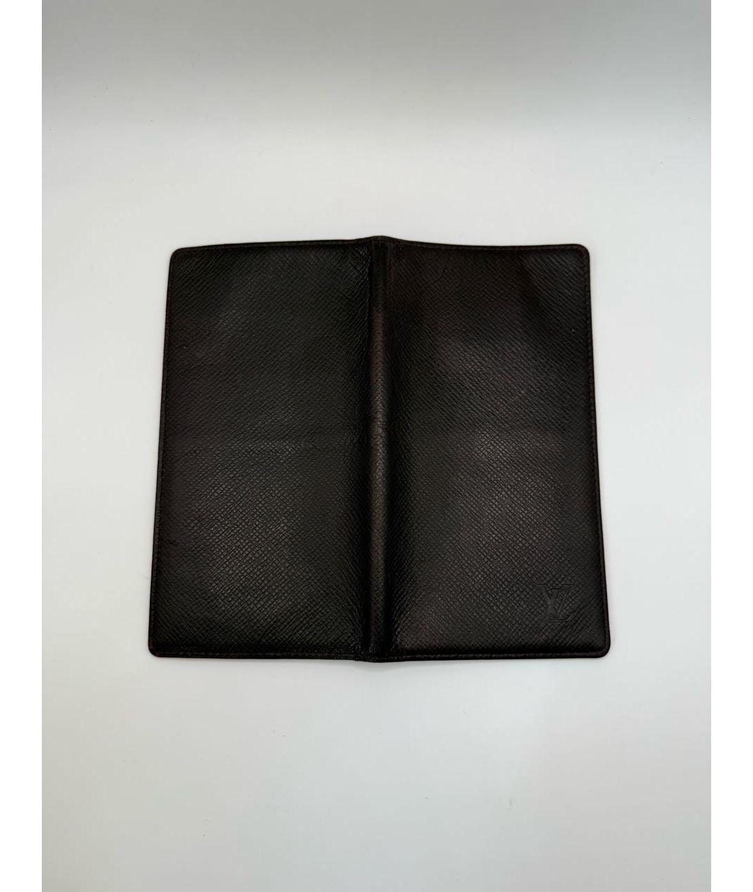 LOUIS VUITTON Бордовый кожаный кошелек, фото 4