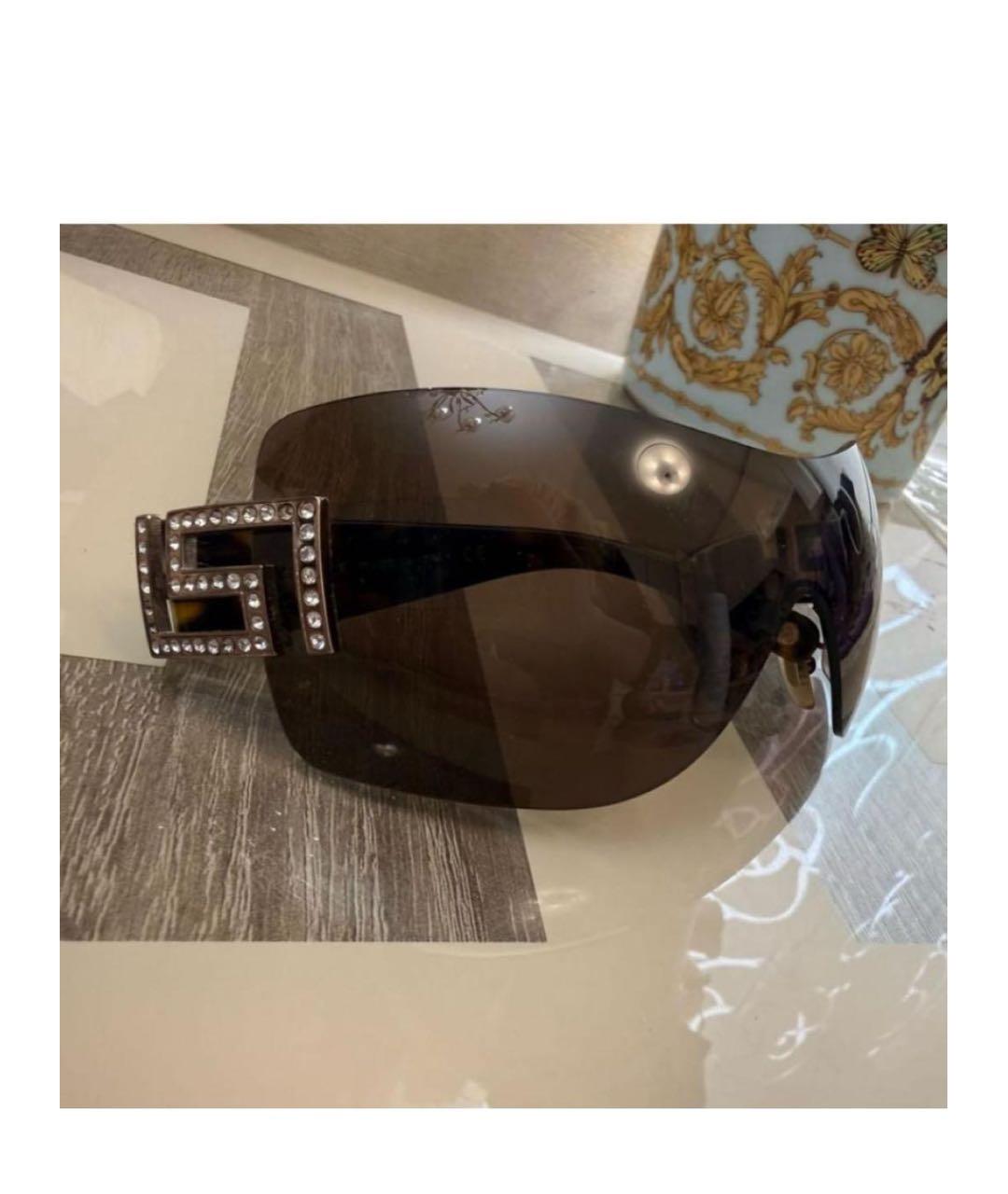 VERSACE Коричневые солнцезащитные очки, фото 2