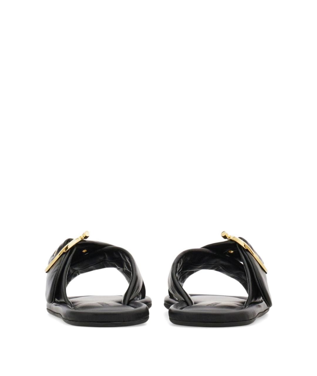 FERRAGAMO Черные сандалии, фото 4