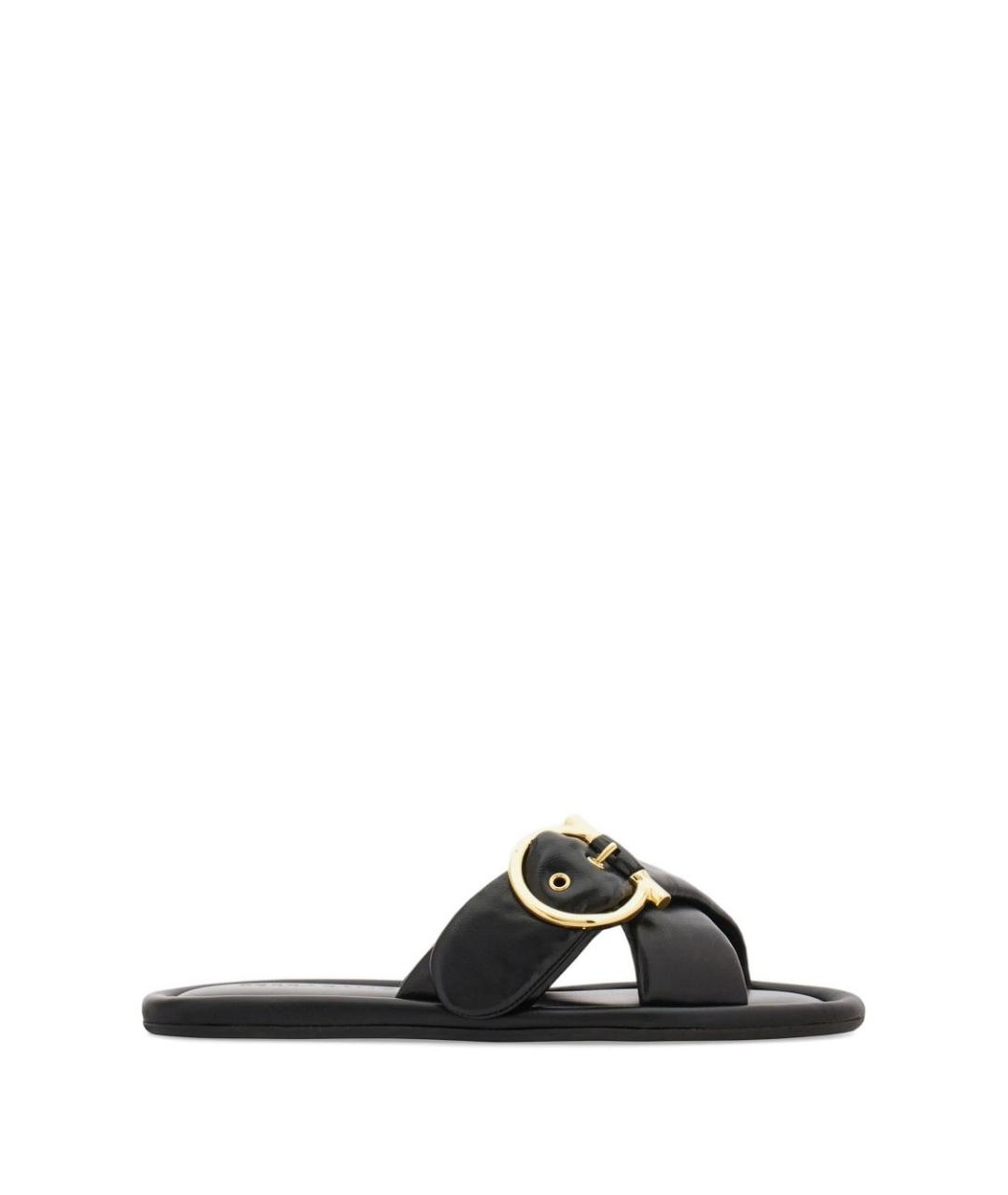 FERRAGAMO Черные сандалии, фото 1