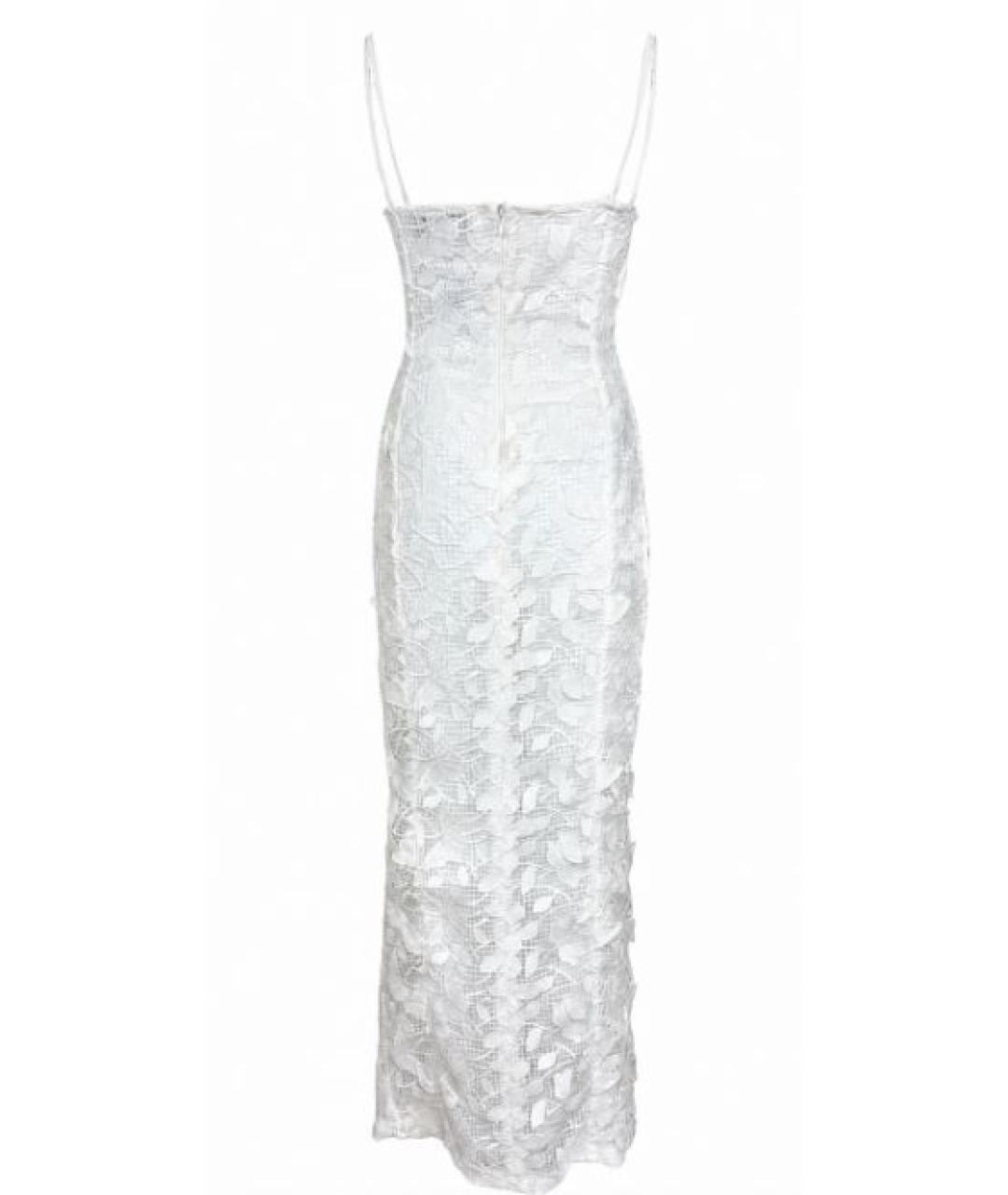BLUMARINE Белое полиэстеровое коктейльное платье, фото 2