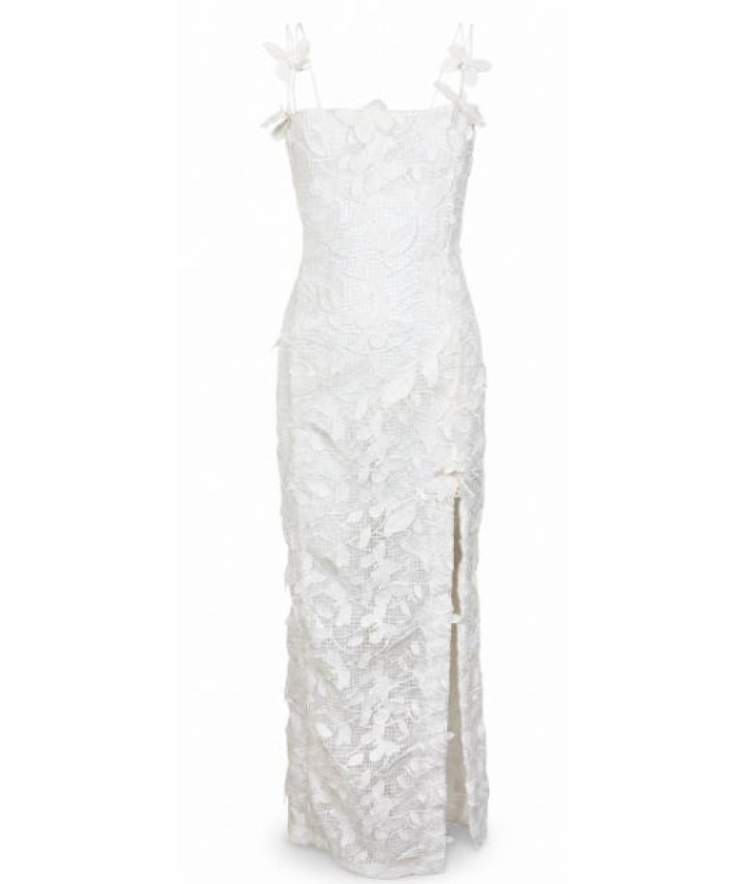 BLUMARINE Белое полиэстеровое коктейльное платье, фото 1