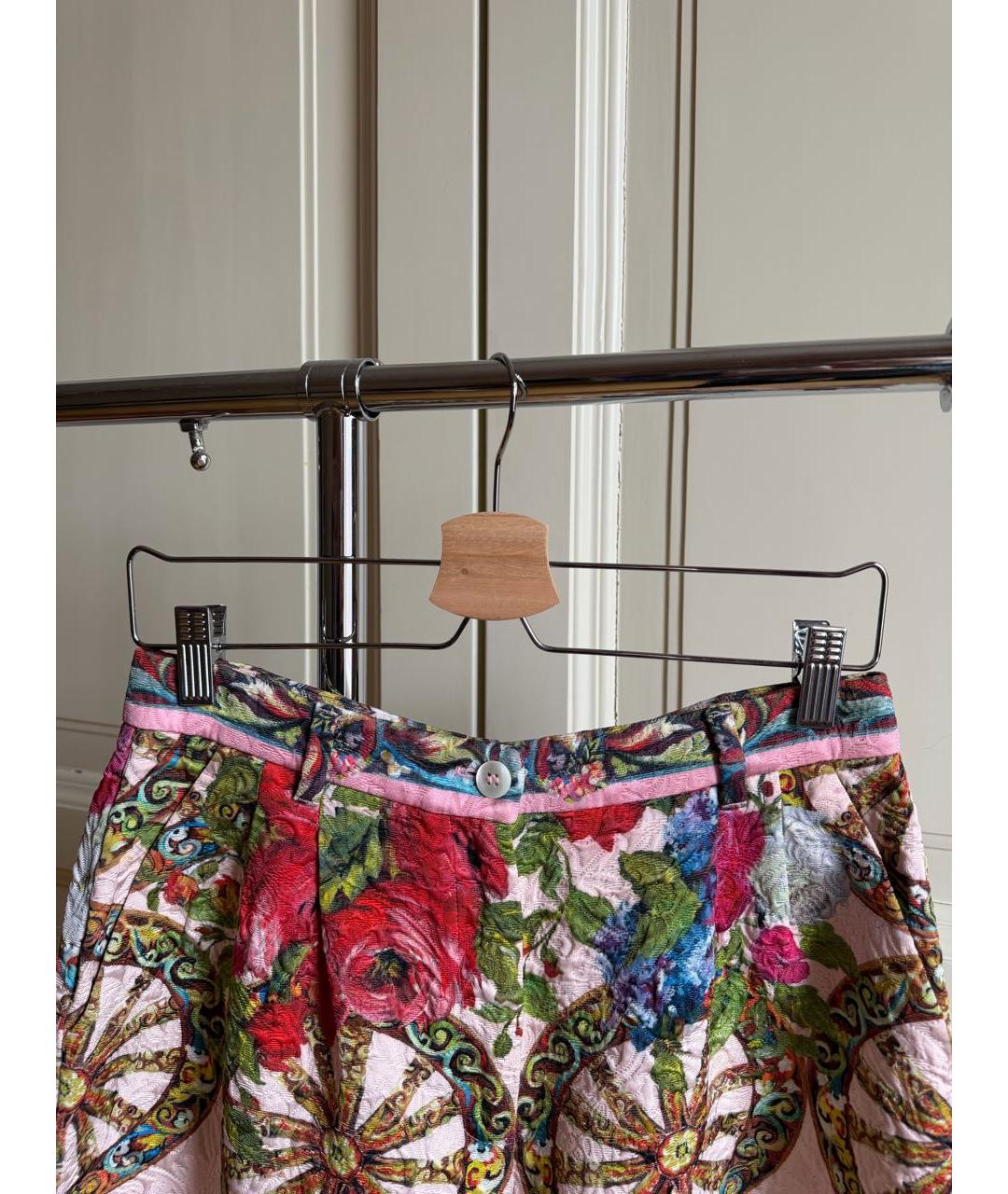 DOLCE&GABBANA Мульти вискозные шорты, фото 3