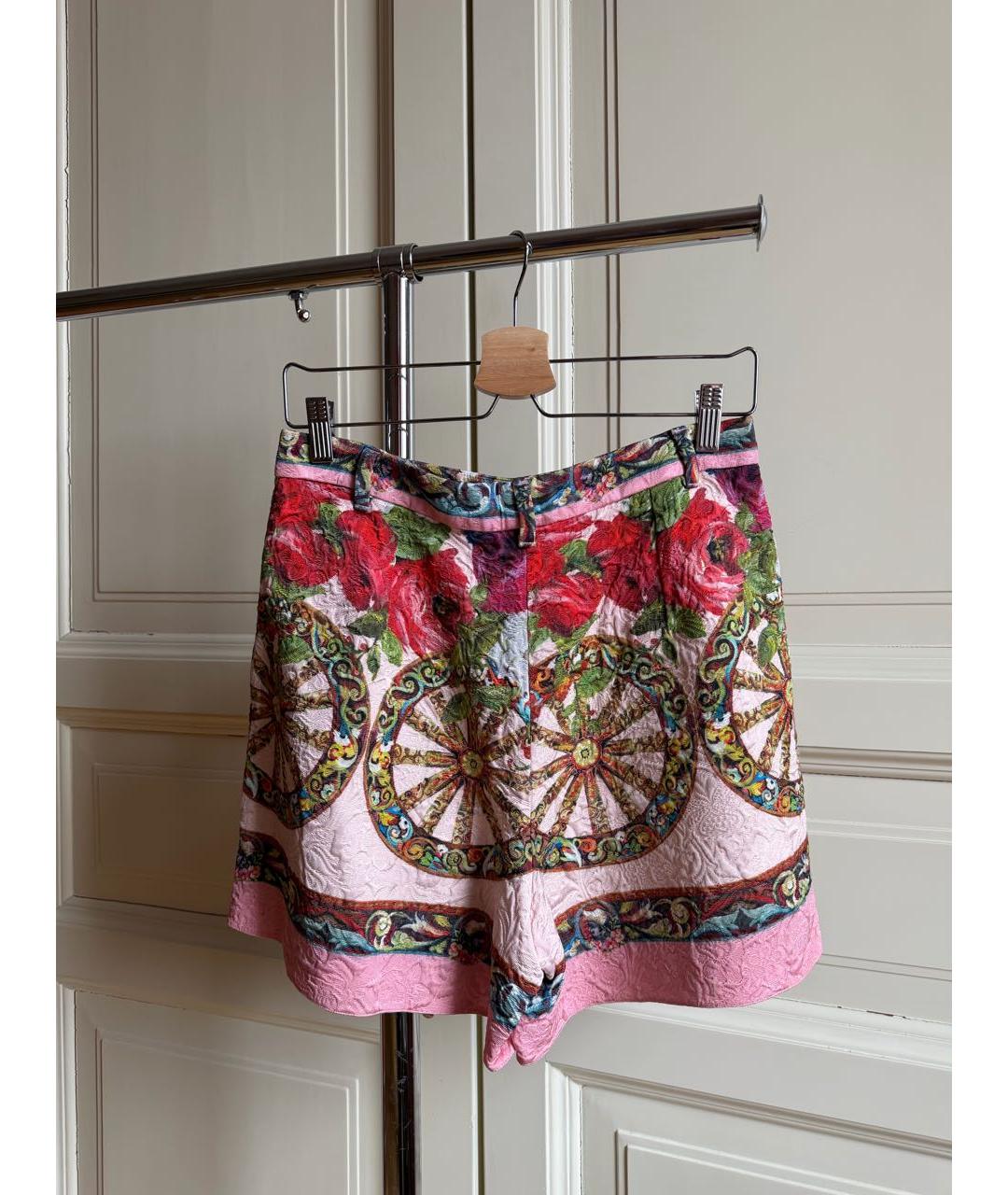 DOLCE&GABBANA Мульти вискозные шорты, фото 2