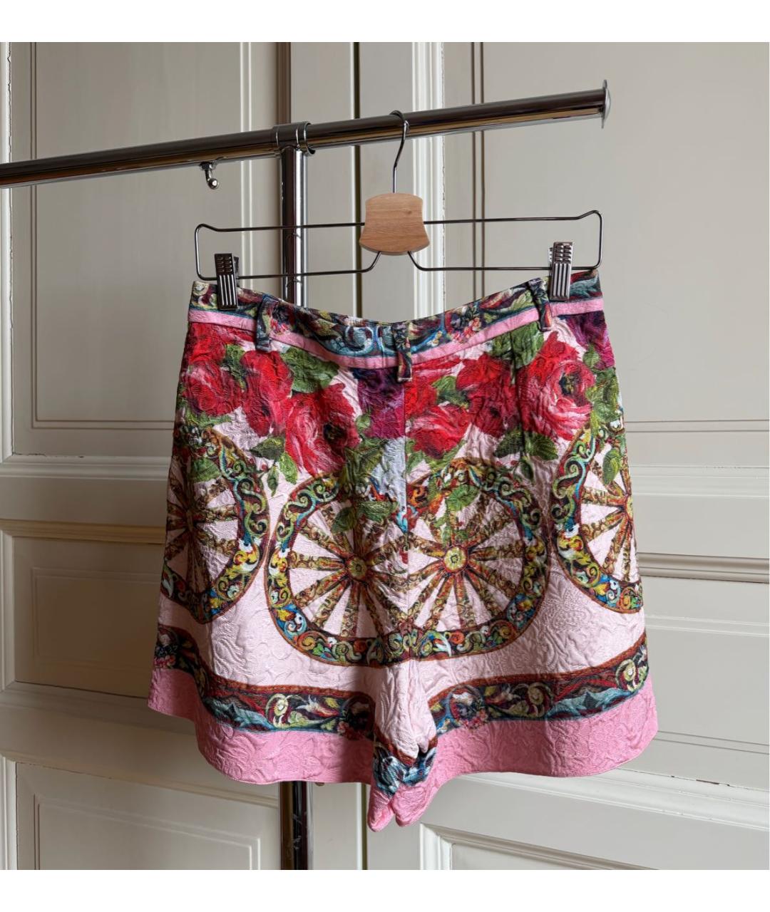 DOLCE&GABBANA Мульти вискозные шорты, фото 4