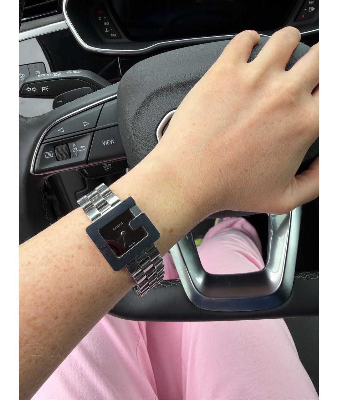 GUCCI Серебряные часы, фото 4