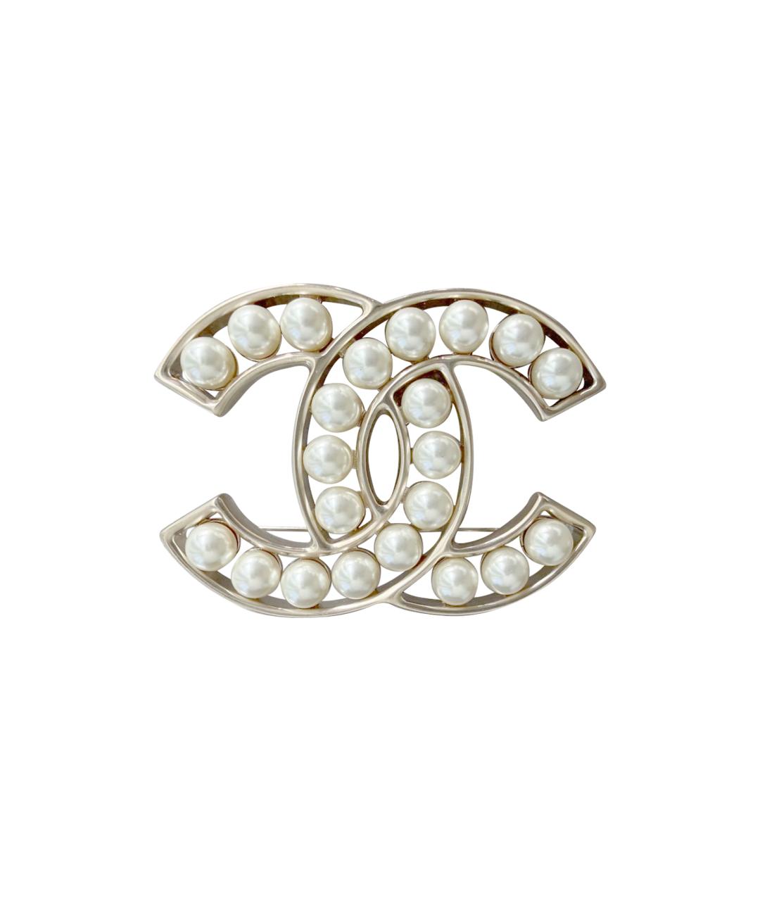 CHANEL Золотая жемчужная булавка / брошь, фото 1