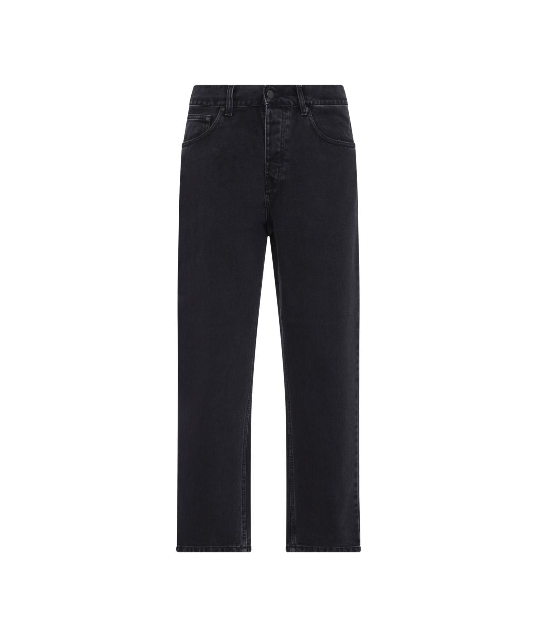 CARHARTT WIP Черные хлопковые прямые джинсы, фото 1
