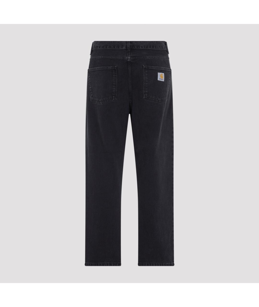 CARHARTT WIP Черные хлопковые прямые джинсы, фото 3