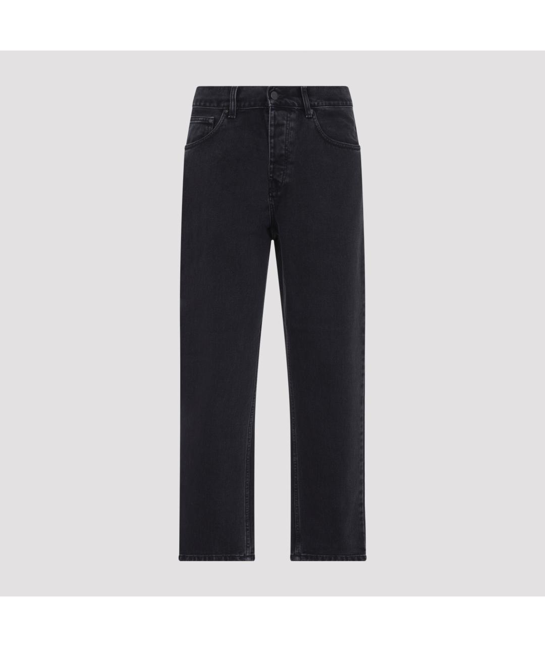 CARHARTT WIP Черные хлопковые прямые джинсы, фото 2
