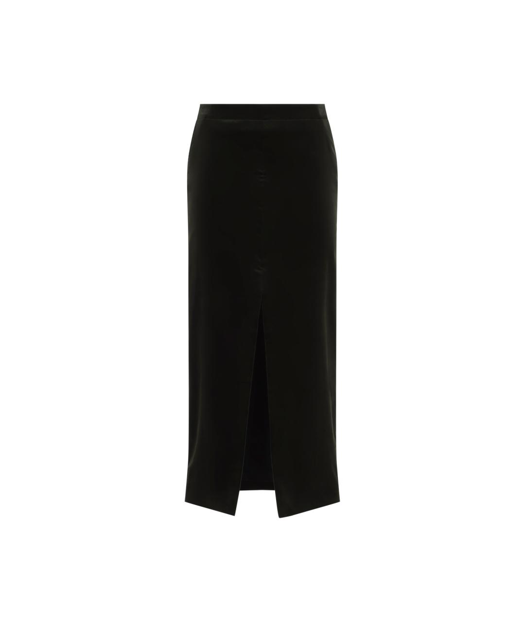 JIL SANDER Зеленая хлопковая юбка миди, фото 1
