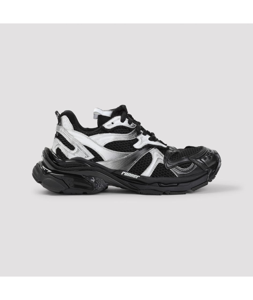 BALENCIAGA Черные синтетические кроссовки, фото 2