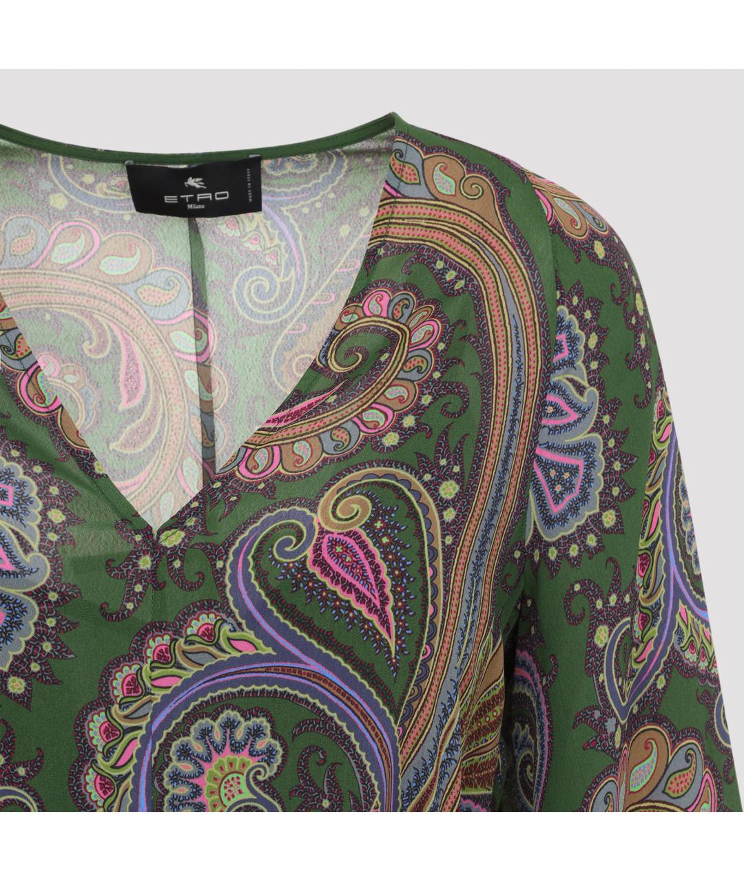 ETRO Мульти вискозное платье, фото 4