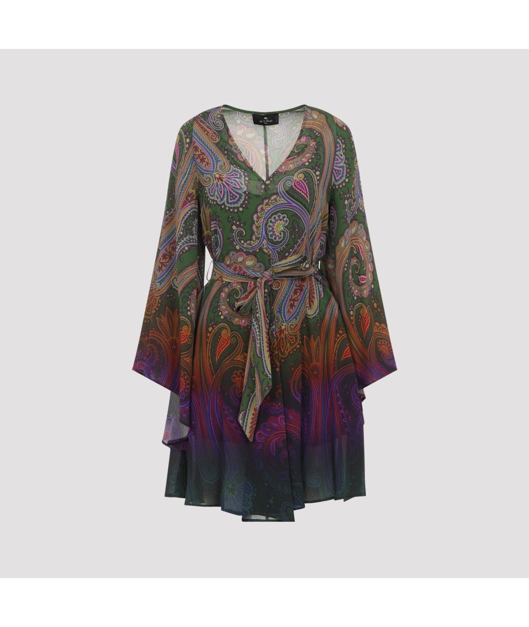ETRO Мульти вискозное платье, фото 2