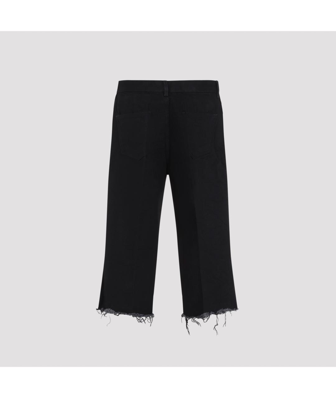 RICK OWENS Черные хлопковые шорты, фото 3