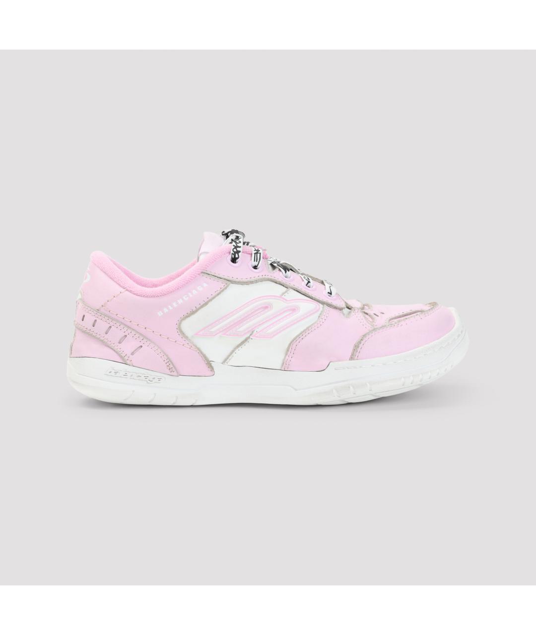 BALENCIAGA Розовые кожаные кроссовки, фото 2