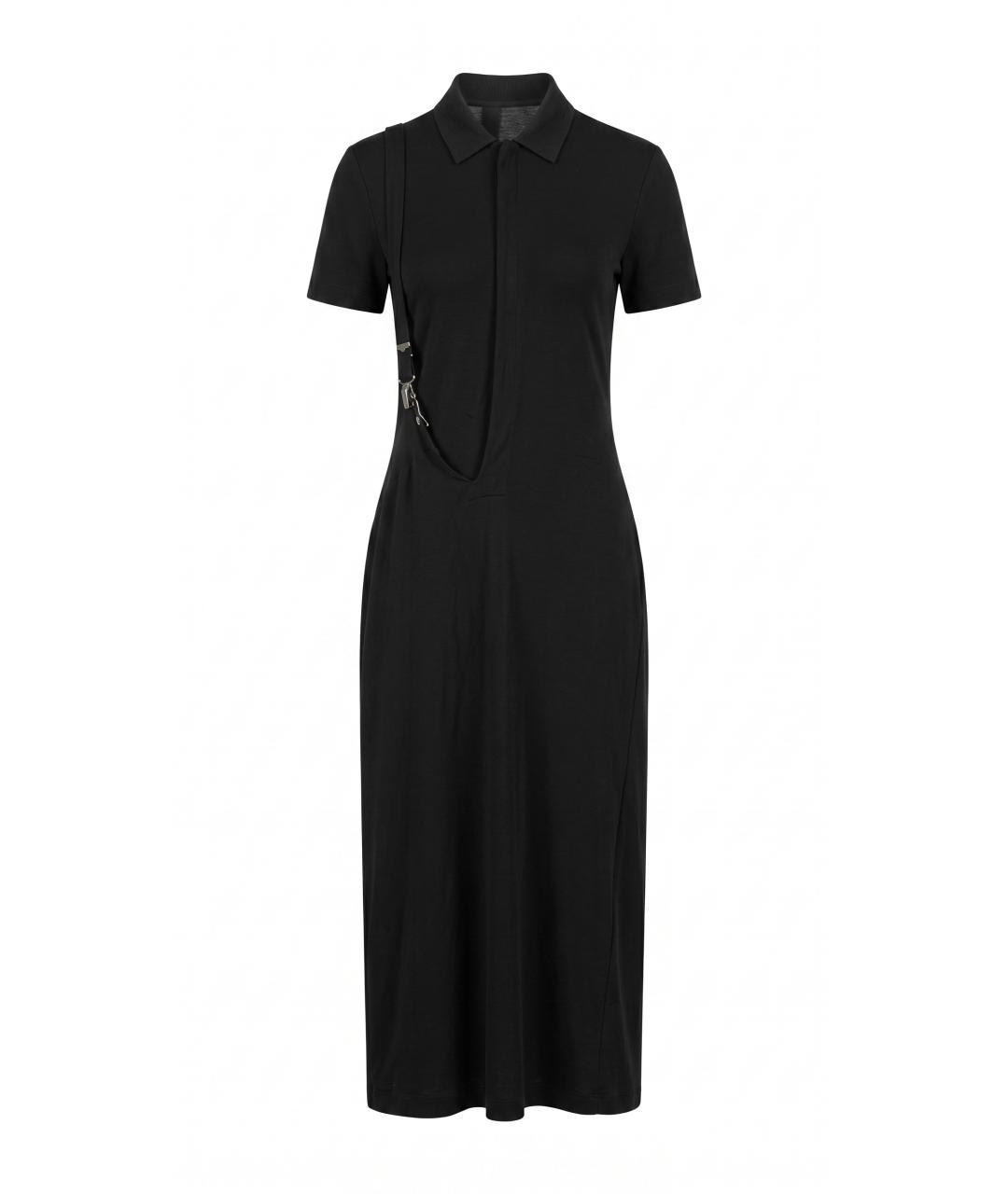 YOHJI YAMAMOTO Черное хлопковое повседневное платье, фото 1