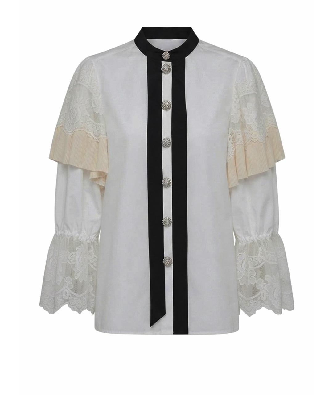 DOLCE&GABBANA Белая хлопковая рубашка, фото 1
