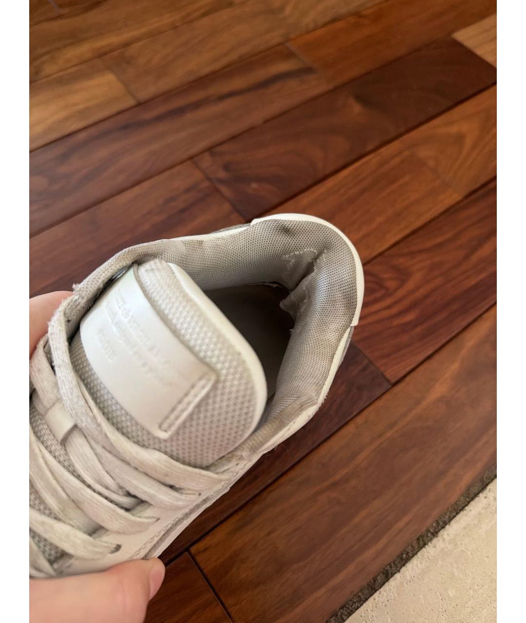 OFF-WHITE Белые кроссовки из искусственной кожи, фото 6
