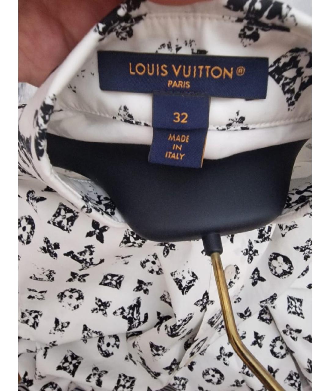 LOUIS VUITTON Белая хлопковая рубашка, фото 4
