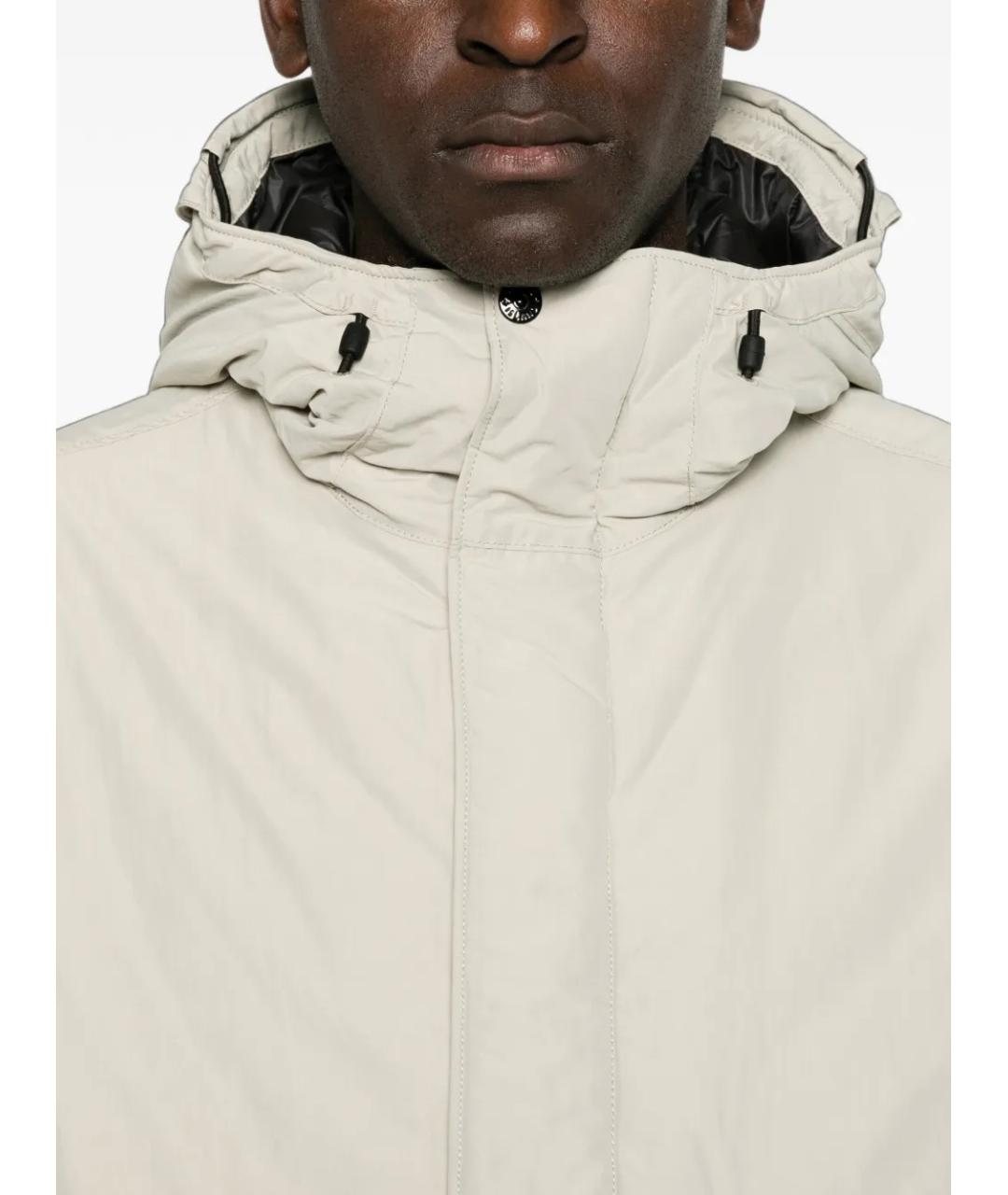 STONE ISLAND Бежевая полиэстеровая куртка, фото 5