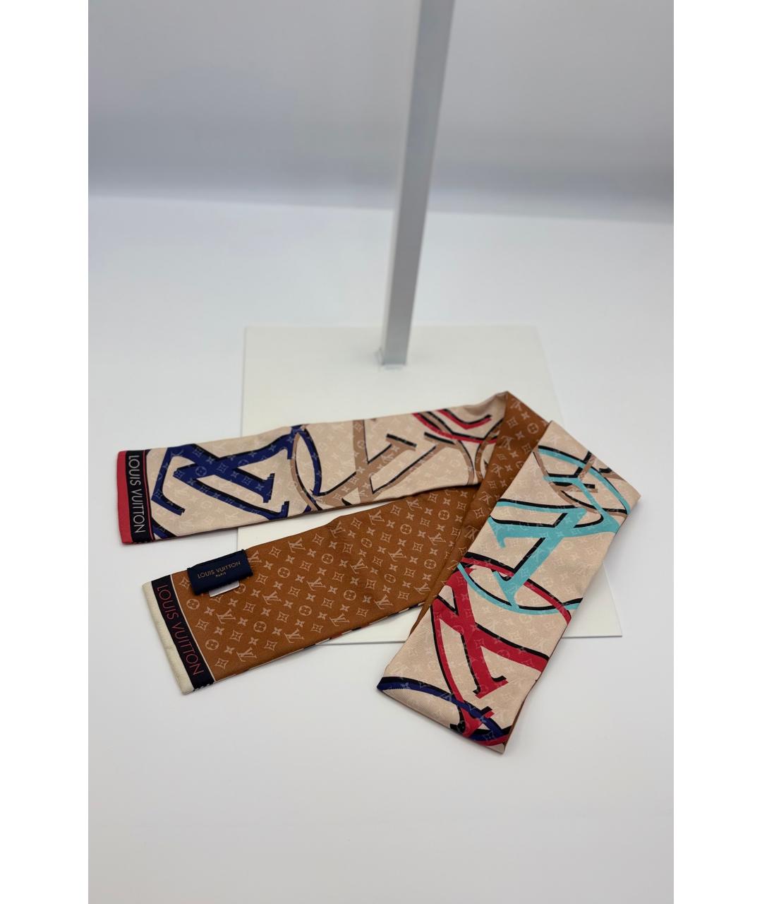LOUIS VUITTON Мульти шелковый платок, фото 5