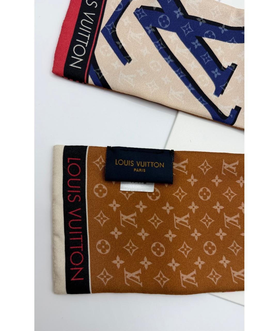 LOUIS VUITTON Мульти шелковый платок, фото 3