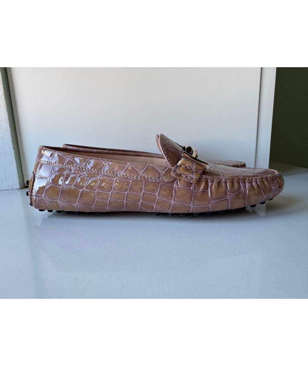 TOD'S Розовые кожаные лоферы, фото 8