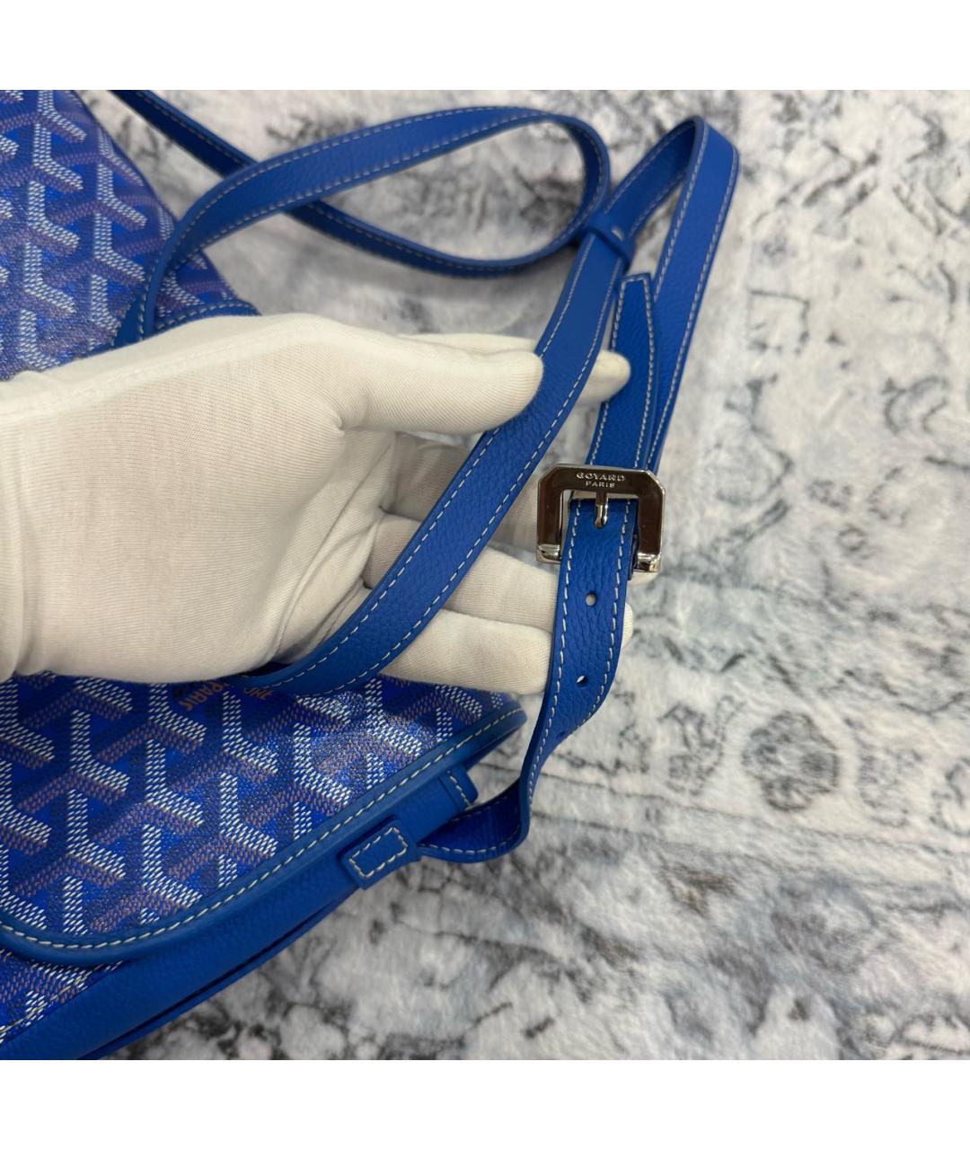 GOYARD Синяя сумка на плечо, фото 4