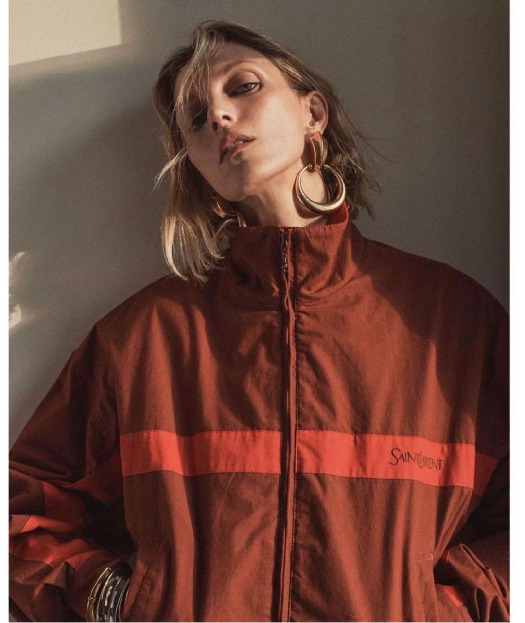 SAINT LAURENT Красная хлопковая куртка, фото 2