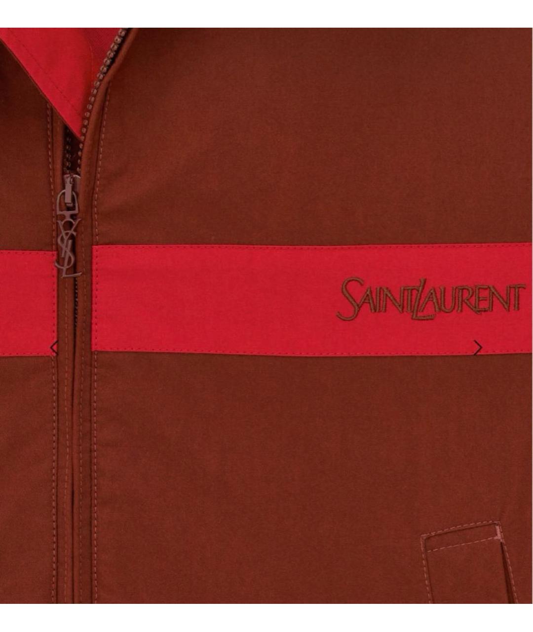 SAINT LAURENT Красная хлопковая куртка, фото 3